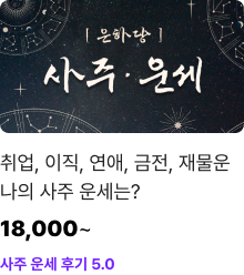 취업, 이직, 연애, 금전, 재물운 나의 사주 운세는?/18,000~/사주 운세 후기 5.0