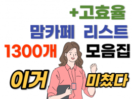 현직 마케터가 수집한, 고효율 맘카페 리스트 1300개