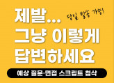 [취업 면접 준비] 자소서/경력기술서 기반 예상질문,꼬리질문, 모범답안 당일작성OK
