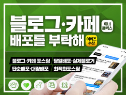 당일작업 블로그 배포, 배포형 카페 포스팅 단순배포