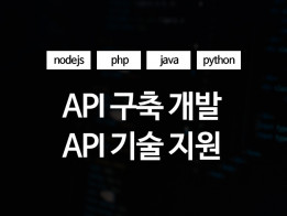 API 구축 개발 / 기술지원 해드립니다.