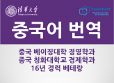 중국어 번역 칭화대 경제학과 중국어 통역병 출신 베테랑