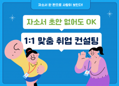 자소서 초안 없어도 OK, 1:1 맞춤 취업 컨설팅 / 자기소개서 작성