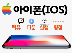 [앱스토어/아이폰] 다운+실행+제목+리뷰+평점 100% 실제인원진행.