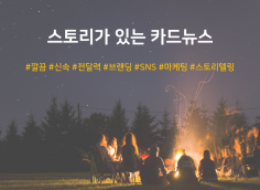 스토리가 있는 카드뉴스 제작해드려요. 