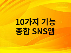 10가지 방식의 기능이 있는 통합 SNS 앱 제작해 드립니다.