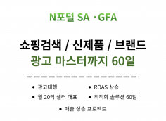 N포털 검색 노출 GFA SA 마케팅 매출 상승 프로젝트 월관리