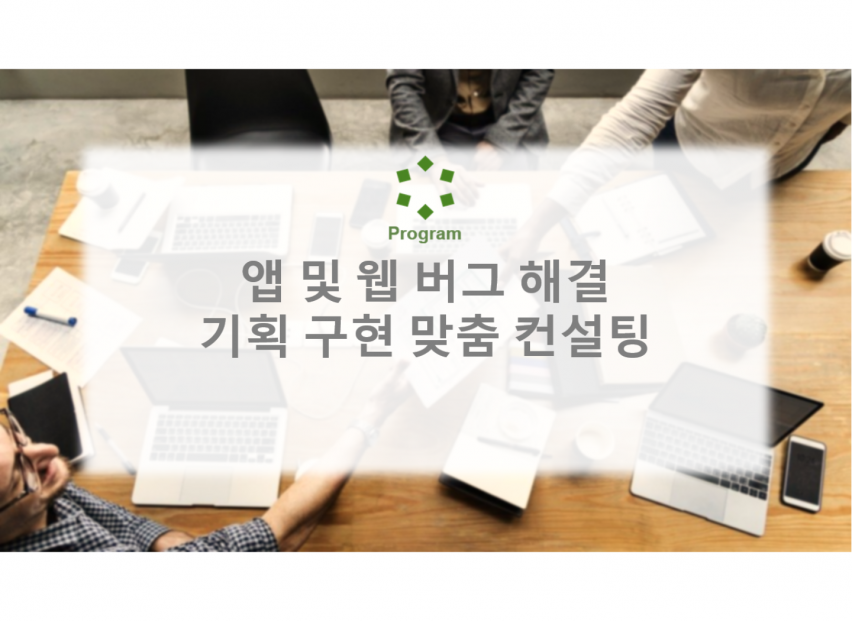 앱 및 웹 버그수정 및 컨설팅