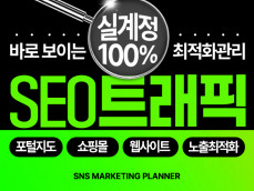 트래픽 실제방문자 사이트최적화 활성화 SEO 관리해 드립니다.