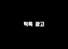 틱톡 광고 해드립니다.
