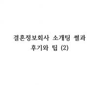 [전자책]결혼정보회사 소개팅 썰과 후기와 노하우(2) 