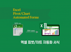 엑셀 피벗/차트 자동화 서식 프러그인