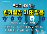 원가절감 지표 활용 및 원가절감 효과 산정 방법 : 엑셀로 쉽게하는 원가절감